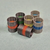 Plechové sudy 1:87 3D otevřené barevné 6ks